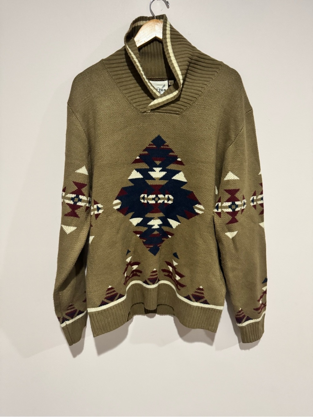 Cotton Rye XL Aztech sweater Tan